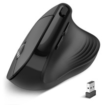 Wireless Vertical Mouse, 2.4G Silent Advanced Ergonomic Mouse With Usb Receiver, - £28.85 GBP
