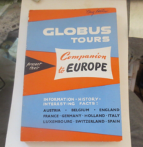 Vintage 1964 Companion to Europe Tour Guide book from Globus Tours - £6.04 GBP