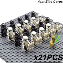 21pcs Star Wars Master Yoda Leader 41st elite corps Clone troopers Minifigures - £26.36 GBP