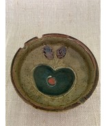 Vintage - Tonala Mexican - Stoneware Pottery - Ashtray - Apple Motif - NICE - $292.70 MXN
