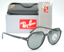 New RAY-BAN Thalia Rb 2195 901/58 Black Polarized Authentic Sunglasses 53-18 - £107.11 GBP