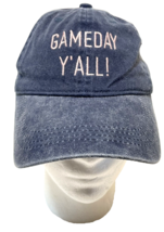 Gameday Y All Denim Canvas Baseball Cap Blue Unisex Adjustable - £9.14 GBP