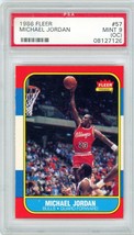 1986 Fleer Michael Jordan Rookie #57 PSA 9 (OC) P1267 - £15,851.62 GBP
