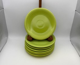 Set of 7 Vintage Homer Laughlin Fiestaware FIESTA CHARTREUSE Bread Plates - $69.99
