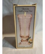 Indiana Pink Hurricane Candle Lamp/ Vase. Candle NOT Included  - $64.99 CAD