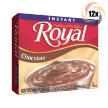 12x Packs Royal Chocolate Instant Pudding Filling | 4 Servings Per Pack | 2.03oz - £18.34 GBP