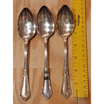 Vintage Oneida Community Par Plate Tablespoon Lot Of 3 Silverplated Floral - £11.81 GBP