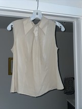 giorgio armani silk sleeveless top - $49.50