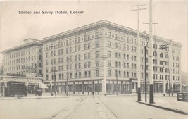Denver Colorado ~ Shirley E Savoia Hotel Cartolina 1912 Timbro Postale Highlands - £6.75 GBP