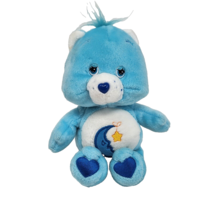 8&quot; 2003 Care Bears Bedtime Bear Blue Moon Star Stuffed Animal Plush Toy - £18.91 GBP
