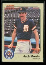 Vintage 1983 FLEER Baseball Trading Card #336 JACK MORRIS Detroit Tigers - £7.53 GBP