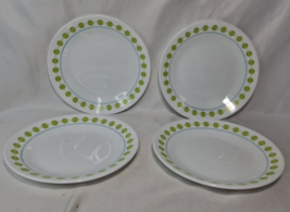 Set of 4 Corelle South Beach Bread &amp; Butter Dessert Plates 6 3/4” Green ... - $15.52