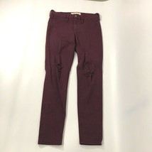 Gap Womens Pants 27 Maroon Red Chino Easy Leggings Skinny Office Career ... - $11.98