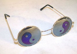 2 Pair Yin Yang Mirror Reflection Glasses Mens Womens Sunglasses Ying Novelty - £7.58 GBP