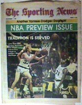 Boston Celtics Larry Bird 1981 The Sporting News Nba Preview Issue No Label - £7.20 GBP