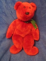 Ty Beanie Buddy Cranberry Teddy Old Face NO TAGS 1998 - £19.76 GBP