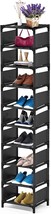 Esonstyle 10 Tiers Shoe Rack, Tall Narrow Shoe Rack For Door Entryway, Closet. - £31.11 GBP
