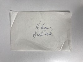 Dick Clark (d. 2012) Signed Autographed Vintage 5.5x8.5 Signature Page - $20.00