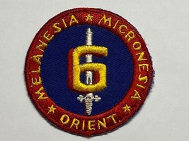 Wwii, Usmc, 6th Marine Division, Patch, Twill, Cheese Cloth Backing, Cut Edged - $25.00