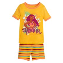Disney Moana Short PJ PALS for Girls, Size 5 Multicolored - £19.89 GBP