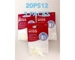 LOTS OF 3 KISS HAWK CURVE 20 NAIL TIPS # 20PS12 STRONG AND DURABLE SALON... - £3.37 GBP