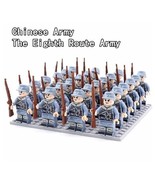 WW2 Military MOC War Soldier Figures Bricks Chinese Army Blocks Kids Toy... - $30.80