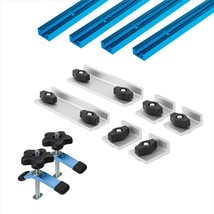 Powertec 71780 24&quot; Double-Cut Profile T Track Kit, Including Long, Short &amp; - £90.51 GBP