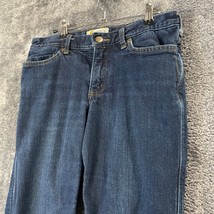 Carhartt Jeans Womens 10 32x29 Dark Wash Flannel Lined Straight Leg Original Fit - £14.18 GBP
