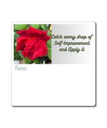 Motivational Fridge magnet with Flower Photo to inspire always.  - $29.55 CAD