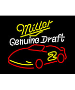 Miller Genuine Draft Nascar 2 Neon Sign 22&quot;x18&quot; - £155.69 GBP