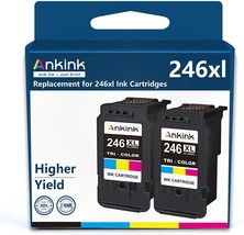 Ankink 246Xl Ink Cartridge For Canon 246 Cl-246 Cl246 Xl 246Xl Cl-244, Color - £34.55 GBP