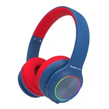 PowerLocus Kids Headphones, Bluetooth Headphones Over Ear for Kids with LED Ligh - £43.82 GBP