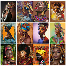 African Woman 5D DIY Diamond Painting Embroidery Cross Stitch Art Craft Kits New - £7.58 GBP