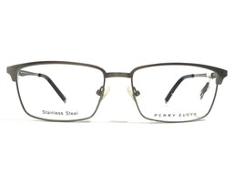 Perry Ellis Eyeglasses Frames PE 373-3 Gunmetal Grey Silver Square 55-17-140 - £33.46 GBP