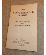 Vintage 1940 Booklet The Continental Code by JCH MacBeth - £14.90 GBP