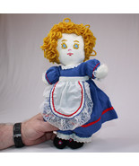 Vintage Raggedy Ann Toy Dolls Lot Of 2  Plush Toys Cloth Dolls Blue And Red - €10,68 EUR