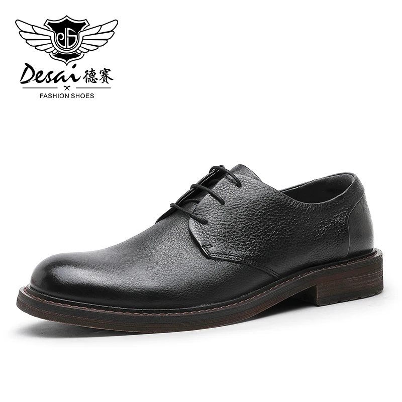 Ness work brand shoes men formal soft genuine leather official for man black shoes male thumb200