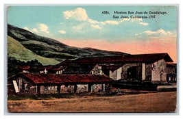 Mission San Jose De Guadalupe San Jose California CA UNP DB Postcard O14 - £3.07 GBP