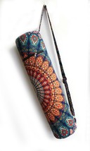 Multi Color Yoga Mat Bag, Indian Handmade Gym Sport Bag, Bag With Shoulder Strap - £15.87 GBP