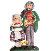 1992 Byers Choice Christmas Ornament Caroling Seasons Greetings Vintage ... - $374.39 MXN