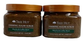 2X Two Brand New Tree Hut Firming Sugar Scrub Mocha &amp; Coffee Bean 18 Oz. Each  - £31.50 GBP