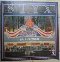 Styx Vintage Poster Gala Priemiere Paradise Theatre 1981 22*22 Inch A&amp;M ... - £79.24 GBP