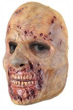 Zombie Mask Walking Dead Rotted Walker Prop Monster Adult Latex Halloween MA1038 - £30.83 GBP