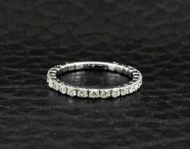 Ehering 1,00 kt simulierter Diamant Jubiläumsring 14 kt Weißgold Größe 6,5 - $227.02