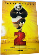 Kung Fu Panda 2 Movie Poster 27x40 2 Sided Kid Room Decor Animated AAFES... - £12.49 GBP