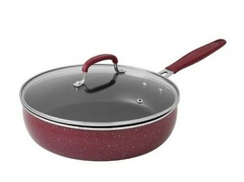 Pioneer Woman 3.5 Qt. Sauté Pan w/Lid ~ KEEPSAKE Floral Merlot ~ Enamel-... - $60.00