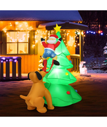 Tangkula Inflatable Christmas Tree, Inflatable Santa Claus Climbing Tree... - £43.04 GBP+
