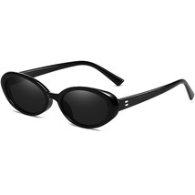 Retro Oval Sunglasses For Women Fashion Small Oval Frame Sun Glasses 90S... - £19.73 GBP