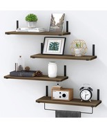 LiviNGPAi  Floating Shelves  Wall Mounted  Set of 4 Bathroom Shelf w Tow... - $55.14