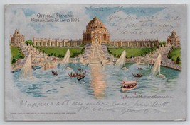 St Louis Worlds Fair 1904 Festival Hall And Cascades Missouri Postcard W24 - £6.35 GBP